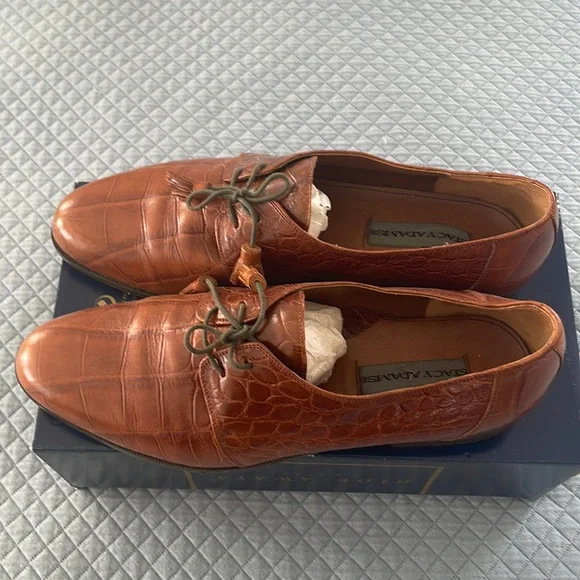 Men’s Genuine Leather Cognac Stacy Adams Shoes 12M Men main image 4